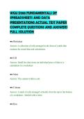 WGU D388 FUNDAMENTALS OF&NewLine;SPREADSHEETS AND DATA&NewLine;PRESENTATIONS ACTUAL TEST PAPER&NewLine;COMPLETE QUESTIONS AND ANSWERS&NewLine;FULL SOLUTION&NewLine;