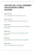 WGU D389 TASK 1 ACTUAL ASSESSMENT&NewLine;WITH 100 PERCENT CORRECT&NewLine;SOLUTIONS