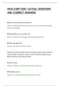 WGU D389 TASK 1 ACTUAL QUESTIONS&NewLine;AND CORRECT ANSWERS