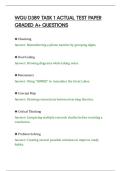 WGU D389 TASK 1 ACTUAL TEST PAPER&NewLine;GRADED A&plus; QUESTIONS&NewLine;