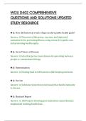 WGU D402 ACTUAL PAPER SOLVED&NewLine;QUESTIONS WITH VERIFIED ANSWERS