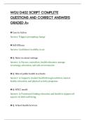 WGU D402 SCRIPT COMPLETE&NewLine;QUESTIONS AND CORRECT ANSWERS&NewLine;GRADED A&plus;