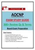 AOCNP Exam Study Guide &ndash; 300&plus; Review Questions & Terms for Oncology NP Board Prep