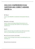 WGU D413 COMPREHENSIVE EXAM&NewLine;QUESTIONS AND CORRECT ANSWERS&NewLine;GRADED A&plus;