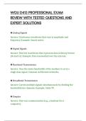 WGU D413 PROFESSIONAL EXAM&NewLine;REVIEW WITH TESTED QUESTIONS AND&NewLine;EXPERT SOLUTIONS