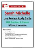 Sarah Michelle Live Review Study Guide &ndash; 2000 Questions & Answers for NP Exam Prep PDF