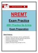 NREMT Exam Practice &ndash; 400&plus; Practice Questions & Answers for EMT Exam Preparation Guide