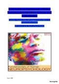 Fudamentals of Human Neuropsychology &ndash; 8th Edition &ndash; Kolb & Whishaw &vert; Complete Test Bank &vert; Neuropsychology Exam Prepn