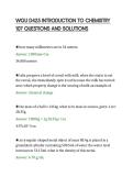 WGU D425 INTRODUCTION TO CHEMISTRY&NewLine;107 QUESTIONS AND SOLUTIONS