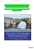Evolutionary Psychology&colon; The New Science of the Mind &ndash; 7th Edition &ndash; David M&period; Buss &vert; Complete Test Bank &vert; Psychology Exam Prep