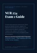 NUR 254 EXAM 1 ACTUAL EXAM 2026&sol;2027 &vert; Galen College of Nursing &vert; 100&percnt; Verified Correct Answers &vert; Complete Exam Guide &vert; Pass Guaranteed - A&plus; Graded&NewLine;&NewLine;