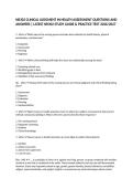 NR302 CLINICAL JUDGMENT IN HEALTH ASSESSMENT QUESTIONS AND ANSWERS &vert; LATEST NR302 STUDY GUIDE & PRACTICE TEST 2026&sol;2027