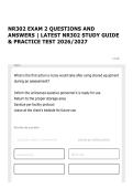NR302 EXAM 2 QUESTIONS AND ANSWERS &vert; LATEST NR302 STUDY GUIDE & PRACTICE TEST 2026&sol;2027