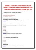 Nevada C-7 Elevator Exam 2026&sol;2027 &vert; 200 Practice Questions&comma; Answers & Rationales &vert; Pass Your Conveyance Contractor License First Try