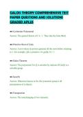 GALOIS THEORY COMPREHENSIVE TEST&NewLine;PAPER QUESTIONS AND SOLUTIONS&NewLine;GRADED APLUS