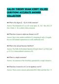 GALOIS THEORY EXAM SCRIPT SOLVED&NewLine;QUESTIONS ACCURATE ANSWER&NewLine;COLLECTION
