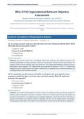WGU C715 ORGANIZATIONAL BEHAVIOR OBJECTIVE ASSESSMENT PACKAGE 2025&sol;2026 & 2026&sol;2027 &vert; Western Governors University &vert; Verified Questions with Rationales &vert; Pass Guaranteed - A&plus; Graded