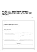 NR 302 QUIZ 5 QUESTIONS AND ANSWERS&vert; LATEST NR 302 STUDY GUIDE & PRACTICE TEST 2026&sol;2027