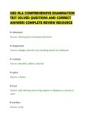 GED RLA COMPREHENSIVE EXAMINATION&NewLine;TEST SOLVED QUESTIONS AND CORRECT&NewLine;ANSWERS COMPLETE REVIEW RESOURCE