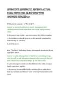 LIPPINCOTT ILLUSTRATED REVIEWS ACTUAL&NewLine;EXAM PAPER 2026 QUESTIONS WITH&NewLine;ANSWERS GRADED A&plus;