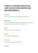 LIPPINCOTT ILLUSTRATED REVIEWS EXAM&NewLine;SCRIPT 2026 TEST PAPER QUESTIONS AND&NewLine;SOLUTIONS GRADED A&plus;&NewLine;