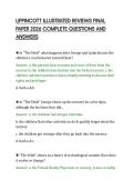 LIPPINCOTT ILLUSTRATED REVIEWS FINAL&NewLine;PAPER 2026 COMPLETE QUESTIONS AND&NewLine;ANSWERS&NewLine;