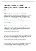 WGU D435 COMPLETE QUESTIONS AND&NewLine;CORRECT ANSWERS EXAM REVIEW