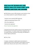 WGU D435 HR TECHNOLOGY AND&NewLine;PEOPLE ANALYTICS EXAM SCRIPT WITH&NewLine;VERIFIED QUESTIONS AND ANSWERS