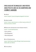 WGU D435 HR TECHNOLOGY AND PEOPLE&NewLine;ANALYTICS PA AND OA 103 QUESTIONS AND&NewLine;CORRECT ANSWERS&NewLine;