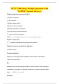 BCLE 2000 Study Guide Questions with&NewLine;Verified Correct Answers