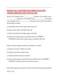 BIOC 384 Exam 1 Test Bank & Practice Questions with Verified Answers &vert; Complete Biochemistry Study Guide