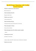 Bio 253 Exam 2 Questions with Verified&NewLine;Correct Answers