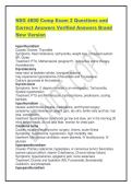 NSG 4800 Comp Exam 2 Questions and Correct Answers Verified Answers Brand New Version&period;