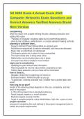 CS 6250 Exam 2 Actual Exam 2026 Computer Networks Exam Questions and Correct Answers