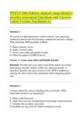 PHTLS 10th Edition&ndash;aligned comprehensive practice assessment Questions and Answers Latest Version Top Rated A&plus;&period;