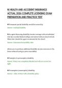 NJ HEALTH AND ACCIDENT INSURANCE&NewLine;ACTUAL 2026 COMPLETE LICENSING EXAM&NewLine;PREPARATION AND PRACTICE TEST