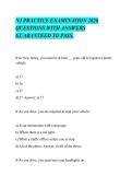 NJ PRACTICE EXAMINATION 2026&NewLine;QUESTIONS WITH ANSWERS&NewLine;GUARANTEED TO PASS&period;&NewLine;