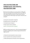 WGU D441 PROCTORED HESI&NewLine;PHARMACOLOGY GHV1 EXAM FULL&NewLine;SOLUTION STUDY GUIDE