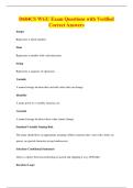 D684CS WGU Exam Questions with Verified&NewLine;Correct Answers