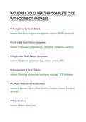 WGU D446 ADULT HEALTH II COMPLETE QUIZ&NewLine;WITH CORRECT ANSWERS