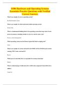 D386 Hardware and Operating Systems&NewLine;Essentials Practice Questions with Verified&NewLine;Correct Answers