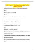 D386 Practice Test Questions with Verified&NewLine;Correct Answers