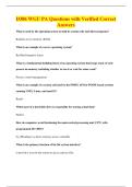 D386 WGU PA Questions with Verified Correct&NewLine;Answers