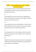 D386 - Concepts Questions with Verified&NewLine;Correct Answers