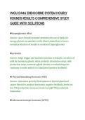 WGU D446 ENDOCRINE SYSTEM HOURLY&NewLine;ROUNDS RESULTS COMPREHENSIVE STUDY&NewLine;GUIDE WITH SOLUTIONS