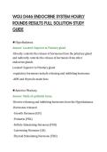 WGU D446 ENDOCRINE SYSTEM HOURLY&NewLine;ROUNDS RESULTS FULL SOLUTION STUDY&NewLine;GUIDE