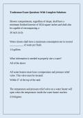 Tradesman Exam Questions With Complete Solutions