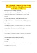 HSPA &lpar;formally IAHCSMM&rpar; CRCST 8TH&NewLine;EDITION - FINAL EXAM Questions with&NewLine;Verified Correct Answers
