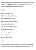 WGU D551 OA EXAM&ndash; QUESTIONS AND ANSWERS &vert; VERIFIED AND WELL DETAILED ANSWERS &vert; PLUS&NewLine;RATIONALES &vert; DOWNLOAD AND PASS &vert; LATEST EXAM UPDATE 2026&sol;2027