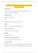 IAHCSMM EXAM Questions with Verified&NewLine;Correct Answers